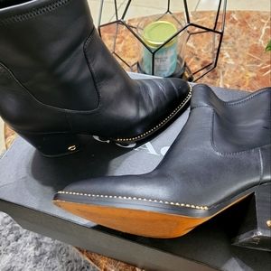 Coach Pell Leather Black Bootie